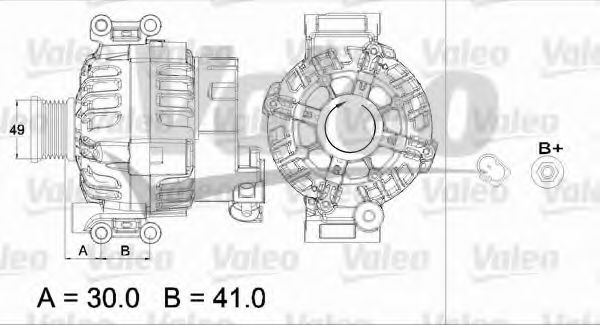 VALEO 437435 Генератор для BMW Z4 (Бмв Z4) VALEO 437435 Генератор для BMW Z4 (Бмв Z4)