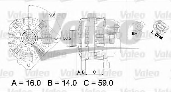 VALEO 437444 Генератор для SKODA FABIA (Шкода Фабиа) VALEO 437444 Генератор для SKODA FABIA (Шкода Фабиа)