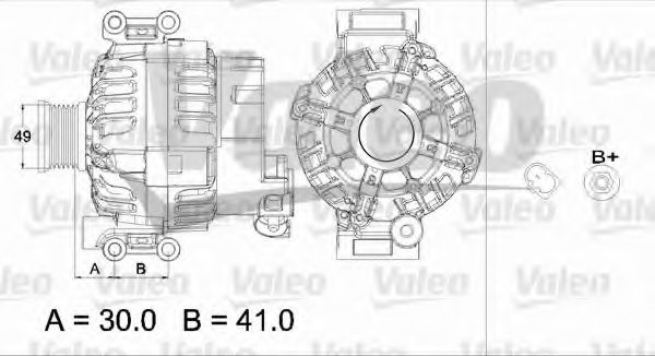 VALEO 437449 Генератор для BMW Z4 (Бмв Z4) VALEO 437449 Генератор для BMW Z4 (Бмв Z4)