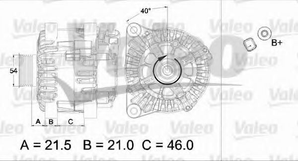 VALEO 437457 Генератор для CITROËN C5 II (CитроËн С5 2) VALEO 437457 Генератор для CITROËN C5 II (CитроËн С5 2)