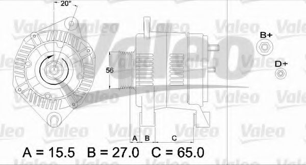 VALEO 437462 Генератор для CITROËN XM (CитроËн Хм) VALEO 437462 Генератор для CITROËN XM (CитроËн Хм)