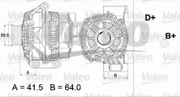 VALEO 437473 Генератор для FIAT (Фиат) VALEO 437473 Генератор для FIAT (Фиат)