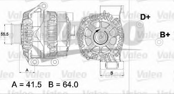 VALEO 437475 Генератор для FIAT (Фиат) VALEO 437475 Генератор для FIAT (Фиат)