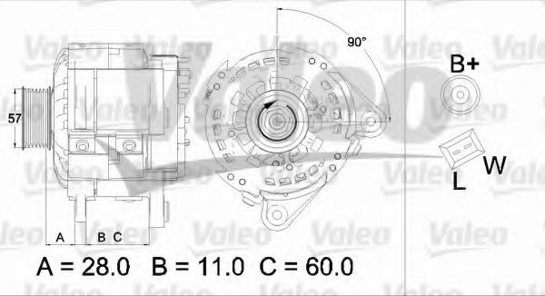 VALEO 437479 Генератор для VOLKSWAGEN POLO (Фольксваген Поло) VALEO 437479 Генератор для VOLKSWAGEN POLO (Фольксваген Поло)