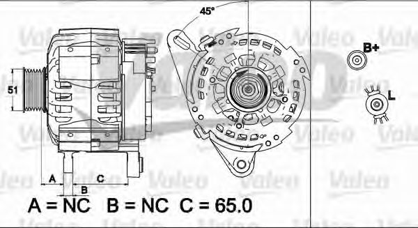 VALEO 437512 Генератор для NISSAN MICRA II (Ниссан Микра 2) VALEO 437512 Генератор для NISSAN MICRA II (Ниссан Микра 2)