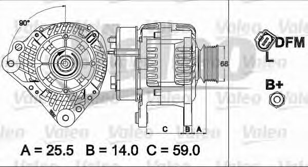 VALEO 437513 Генератор для VOLKSWAGEN LT 28-35 II (Фольксваген Лт 28-35 2) VALEO 437513 Генератор для VOLKSWAGEN LT 28-35 II (Фольксваген Лт 28-35 2)