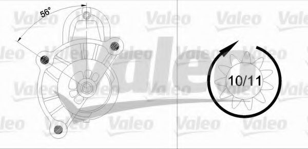 VALEO 455514 Стартер для PEUGEOT 309 II (Пежо 309 2) VALEO 455514 Стартер для PEUGEOT 309 II (Пежо 309 2)