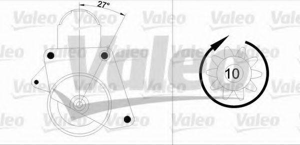 VALEO 455552 Стартер для PEUGEOT 309 II (Пежо 309 2) VALEO 455552 Стартер для PEUGEOT 309 II (Пежо 309 2)