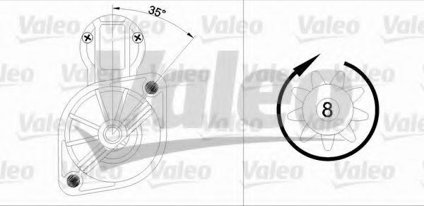 VALEO 455561 Стартер для MITSUBISHI COLT I (Митсубиши/митсубиси Cолт и) VALEO 455561 Стартер для MITSUBISHI COLT I (Митсубиши/митсубиси Cолт и)