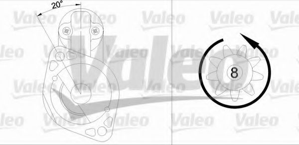 VALEO 455593 Стартер для KIA (Киа) VALEO 455593 Стартер для KIA (Киа)