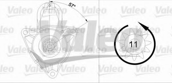 VALEO 455628 Стартер для VOLKSWAGEN T4 CARAVELLE (Фольксваген Т4 cараvэллэ) VALEO 455628 Стартер для VOLKSWAGEN T4 CARAVELLE (Фольксваген Т4 cараvэллэ)