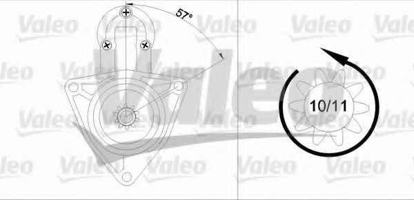 VALEO 455629 Стартер для VOLKSWAGEN T4 CARAVELLE (Фольксваген Т4 cараvэллэ) VALEO 455629 Стартер для VOLKSWAGEN T4 CARAVELLE (Фольксваген Т4 cараvэллэ)