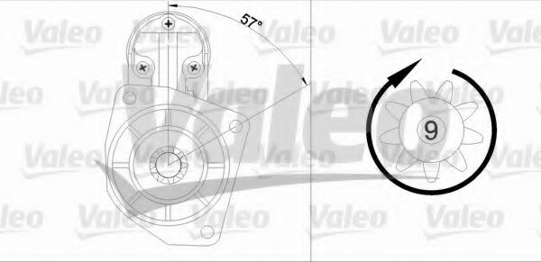 VALEO 455679 Стартер для VOLKSWAGEN CADDY I (Фольксваген Cаддъ и) VALEO 455679 Стартер для VOLKSWAGEN CADDY I (Фольксваген Cаддъ и)
