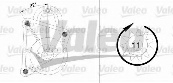 VALEO 455695 Стартер для RENAULT CLIO I (Рено Cлио и) VALEO 455695 Стартер для RENAULT CLIO I (Рено Cлио и)