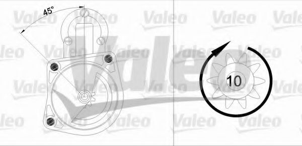VALEO 455725 Стартер для FORD FIESTA (Форд Фиэста) VALEO 455725 Стартер для FORD FIESTA (Форд Фиэста)