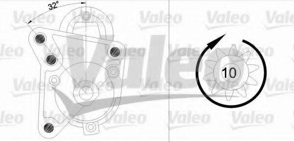 VALEO 455738 Стартер для RENAULT CLIO I (Рено Cлио и) VALEO 455738 Стартер для RENAULT CLIO I (Рено Cлио и)