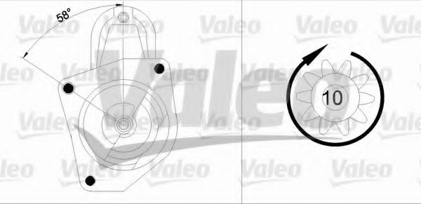 VALEO 455873 Стартер для FIAT (Фиат) VALEO 455873 Стартер для FIAT (Фиат)