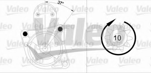 VALEO 455915 Стартер для MAZDA 626 III (Мазда 626 3) VALEO 455915 Стартер для MAZDA 626 III (Мазда 626 3)