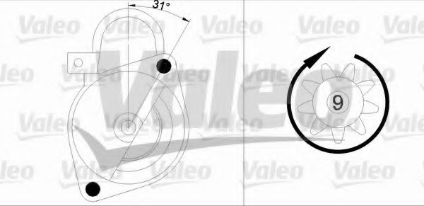 VALEO 455947 Стартер для MERCEDES-BENZ SLK (Мэрcэдэс-бэнз Слк)