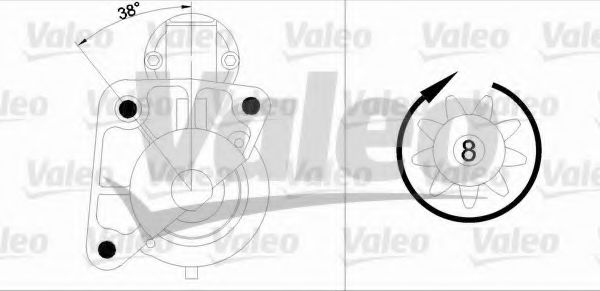 VALEO 455950 Стартер для DACIA SANDERO (Дача Сандэро) VALEO 455950 Стартер для DACIA SANDERO (Дача Сандэро)