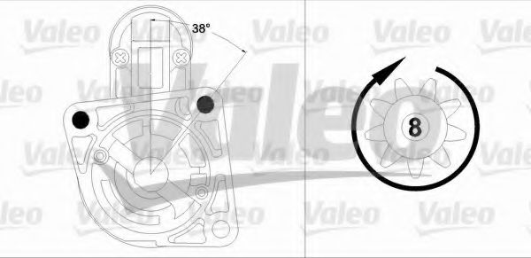 VALEO 458187 Стартер для KIA MENTOR (Киа Мэнтор) VALEO 458187 Стартер для KIA MENTOR (Киа Мэнтор)