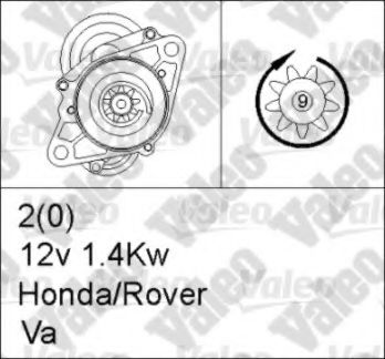 VALEO 455713 Стартер для HONDA ACCORD V (Хонда Аккорд 5) VALEO 455713 Стартер для HONDA ACCORD V (Хонда Аккорд 5)