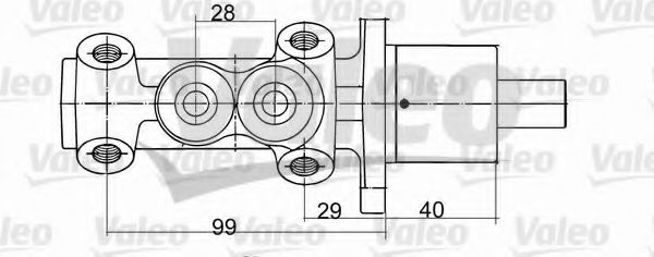VALEO 402093 Главный тормозной цилиндр для RENAULT (Рено) VALEO 402093 Главный тормозной цилиндр для RENAULT (Рено)