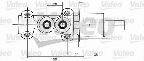 VALEO 350824 Главный тормозной цилиндр для VOLKSWAGEN T4 MULTIVAN (Фольксваген Т4 мултиvан) VALEO 350824 Главный тормозной цилиндр для VOLKSWAGEN T4 MULTIVAN (Фольксваген Т4 мултиvан)