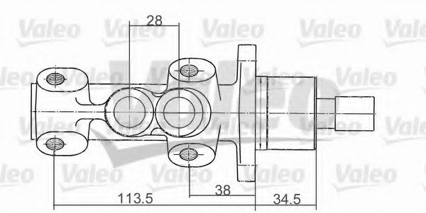 VALEO 350809 Главный тормозной цилиндр для RENAULT SAFRANE (Рено Сафранэ) VALEO 350809 Главный тормозной цилиндр для RENAULT SAFRANE (Рено Сафранэ)