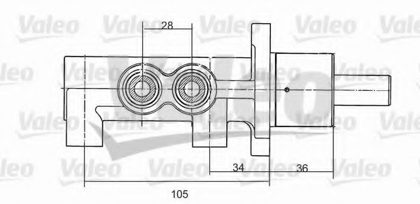 VALEO 350867 Главный тормозной цилиндр для FORD (Форд) VALEO 350867 Главный тормозной цилиндр для FORD (Форд)