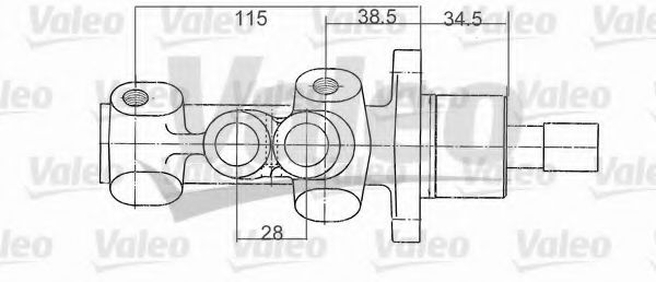 VALEO 402190 Главный тормозной цилиндр для CITROËN DISPATCH (CитроËн Диспатч) VALEO 402190 Главный тормозной цилиндр для CITROËN DISPATCH (CитроËн Диспатч)