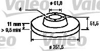 VALEO 186501 Тормозной диск для SEAT (Сеат) VALEO 186501 Тормозной диск для SEAT (Сеат)