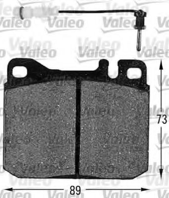 VALEO 598110 Тормозные колодки для VOLKSWAGEN LT 28-50 (Фольксваген Лт 28-50) VALEO 598110 Тормозные колодки для VOLKSWAGEN LT 28-50 (Фольксваген Лт 28-50)