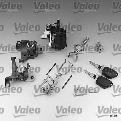 VALEO 252567 Комплект цилиндра замка для PEUGEOT 406 (Пежо 406) VALEO 252567 Комплект цилиндра замка для PEUGEOT 406 (Пежо 406)
