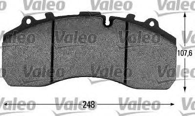 VALEO 541679 Тормозные колодки для MERCEDES-BENZ ACTROS (Мэрcэдэс-бэнз Аcтрос) VALEO 541679 Тормозные колодки для MERCEDES-BENZ ACTROS (Мэрcэдэс-бэнз Аcтрос)