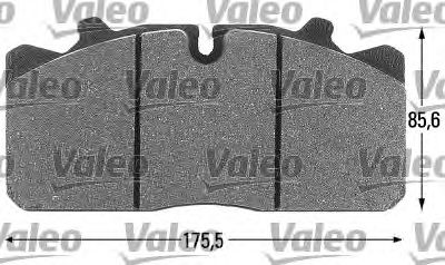 VALEO 541693 Тормозные колодки для RENAULT TRUCKS MIDLUM (Рено трак Мидлум) VALEO 541693 Тормозные колодки для RENAULT TRUCKS MIDLUM (Рено трак Мидлум)