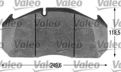 VALEO 541698 Тормозные колодки для MAN NG (Ман Нг) VALEO 541698 Тормозные колодки для MAN NG (Ман Нг)
