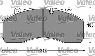 VALEO 541695 Тормозные колодки для SCANIA 4 (Сканиа 4) VALEO 541695 Тормозные колодки для SCANIA 4 (Сканиа 4)