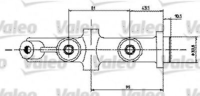 VALEO 350454 Главный тормозной цилиндр для RENAULT (Рено) VALEO 350454 Главный тормозной цилиндр для RENAULT (Рено)