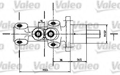 VALEO 350725 Главный тормозной цилиндр для CITROËN DISPATCH (CитроËн Диспатч) VALEO 350725 Главный тормозной цилиндр для CITROËN DISPATCH (CитроËн Диспатч)