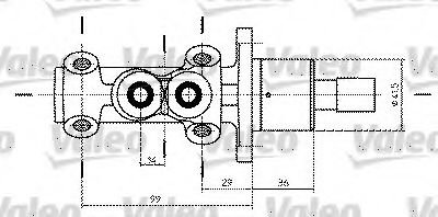 VALEO 350734 Главный тормозной цилиндр для AUDI 100 (Ауди 100) VALEO 350734 Главный тормозной цилиндр для AUDI 100 (Ауди 100)