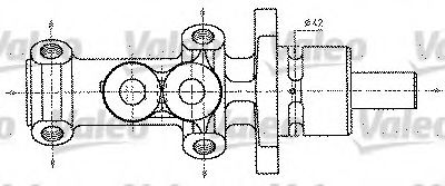 VALEO 402227 Главный тормозной цилиндр для CITROËN ZX (CитроËн Зх) VALEO 402227 Главный тормозной цилиндр для CITROËN ZX (CитроËн Зх)