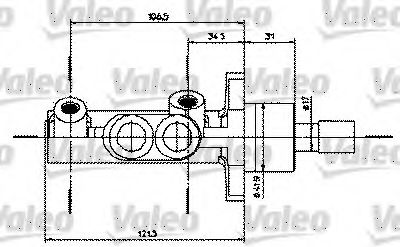 VALEO 402231 Главный тормозной цилиндр для RENAULT MEGANE I (Рено Меган 1) VALEO 402231 Главный тормозной цилиндр для RENAULT MEGANE I (Рено Меган 1)
