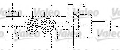 VALEO 402256 Главный тормозной цилиндр для PEUGEOT RANCH (Пежо Ранч) VALEO 402256 Главный тормозной цилиндр для PEUGEOT RANCH (Пежо Ранч)