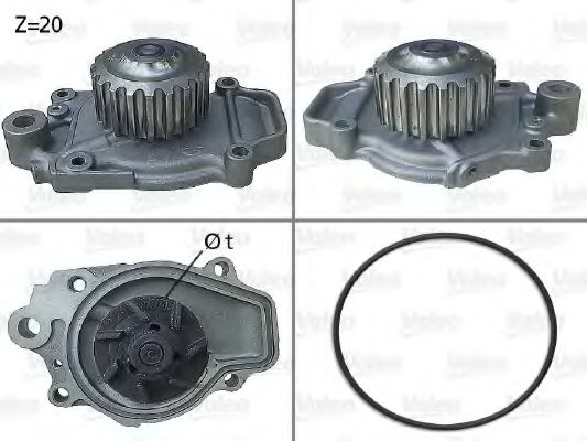 VALEO 506028 Водяной насос для HONDA (Хонда) VALEO 506028 Водяной насос для HONDA (Хонда)