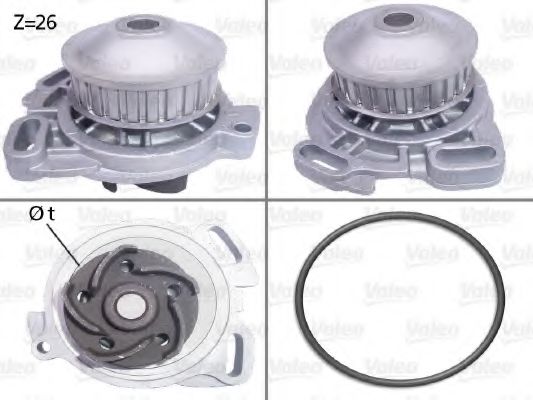 VALEO 506190 Водяной насос для AUDI COUPE (Ауди Cоупэ) VALEO 506190 Водяной насос для AUDI COUPE (Ауди Cоупэ)
