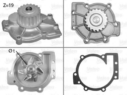 VALEO 506325 Водяной насос для VOLVO C70 II (Вольво C70 2) VALEO 506325 Водяной насос для VOLVO C70 II (Вольво C70 2)