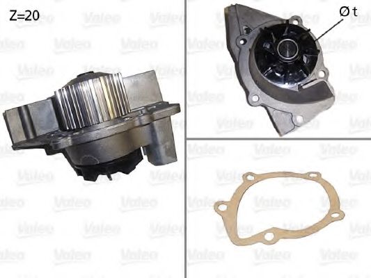 VALEO 506531 Водяной насос для PEUGEOT 406 (Пежо 406) VALEO 506531 Водяной насос для PEUGEOT 406 (Пежо 406)