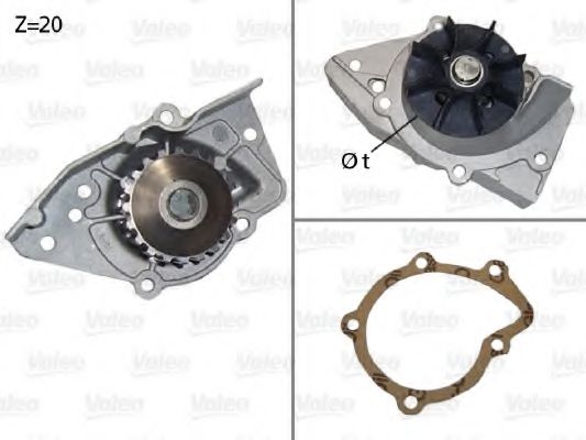 VALEO 506574 Водяной насос для CITROËN RELAY (CитроËн Рэлаъ) VALEO 506574 Водяной насос для CITROËN RELAY (CитроËн Рэлаъ)