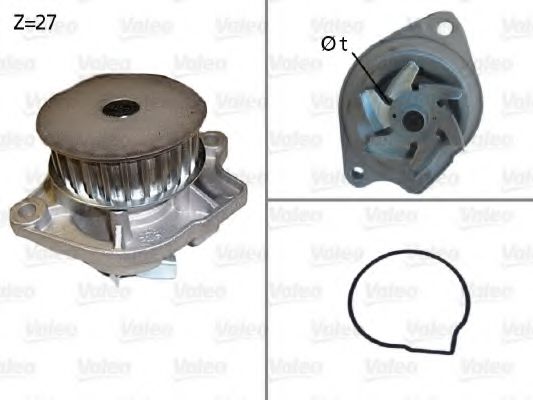 VALEO 506576 Водяной насос для SEAT IBIZA V (Сеат Ибица 5) VALEO 506576 Водяной насос для SEAT IBIZA V (Сеат Ибица 5)